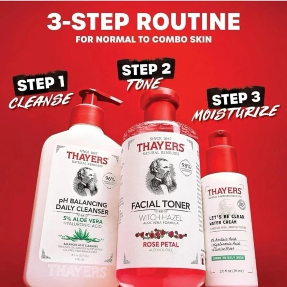 Thayers Alcohol-Free Rose Petal Witch Hazel Facial Toner for Glowing Skin, Sooth
